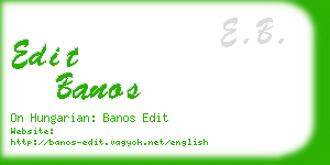 edit banos business card